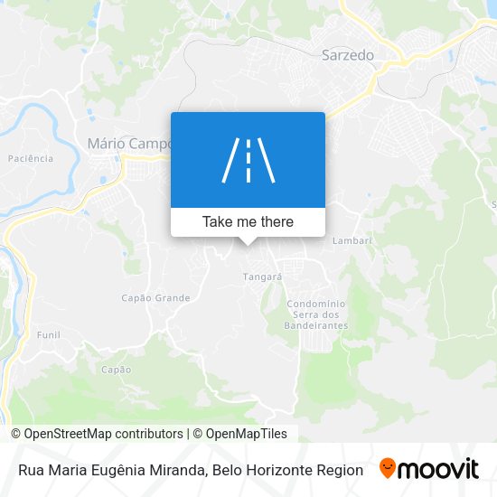 Rua Maria Eugênia Miranda map