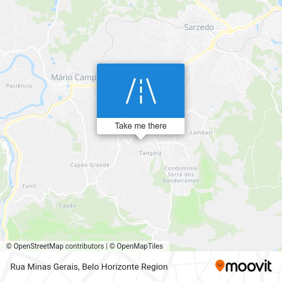 Rua Minas Gerais map