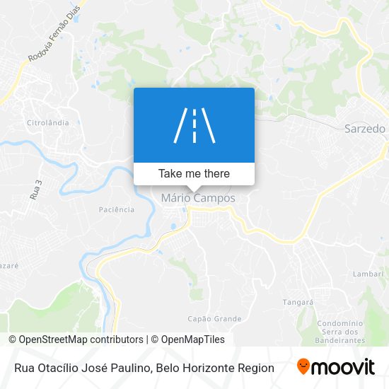 Rua Otacílio José Paulino map
