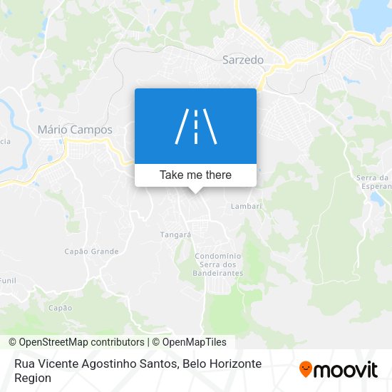 Rua Vicente Agostinho Santos map