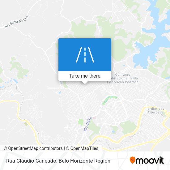Rua Cláudio Cançado map