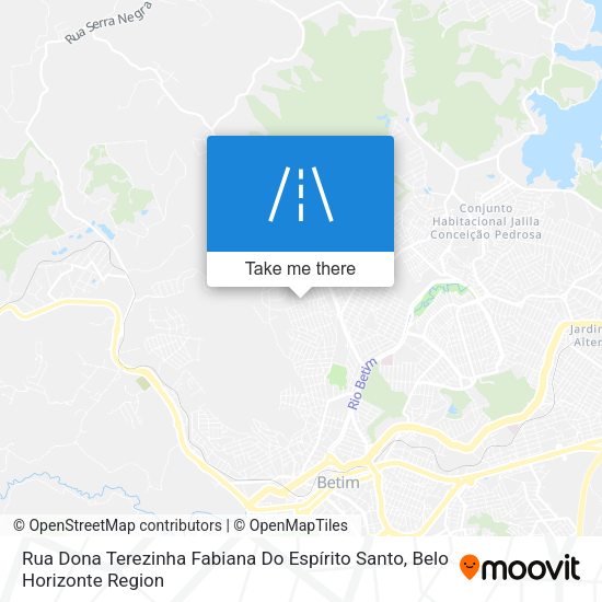 Rua Dona Terezinha Fabiana Do Espírito Santo map