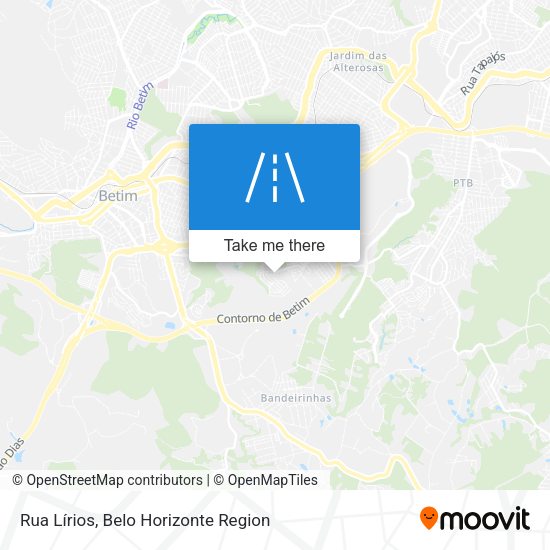 Rua Lírios map