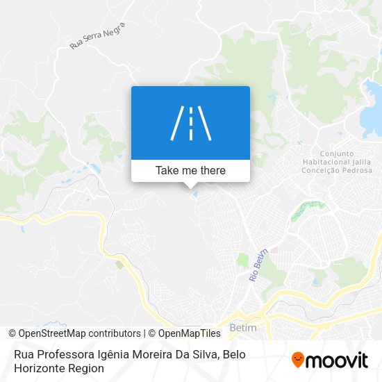 Rua Professora Igênia Moreira Da Silva map