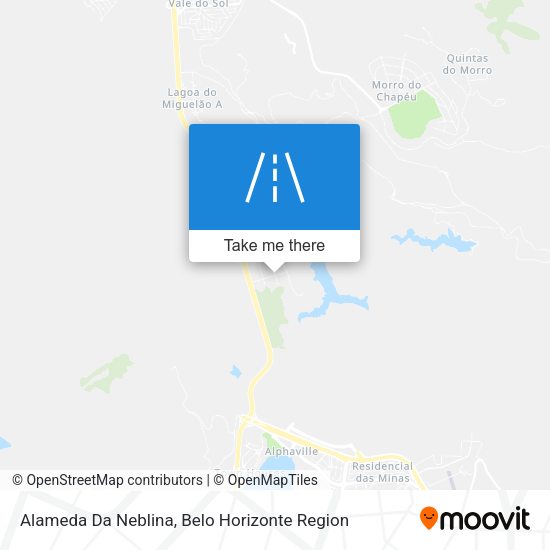Alameda Da Neblina map