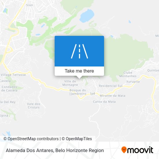 Alameda Dos Antares map