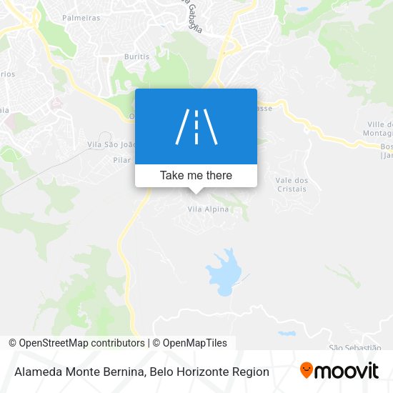 Alameda Monte Bernina map