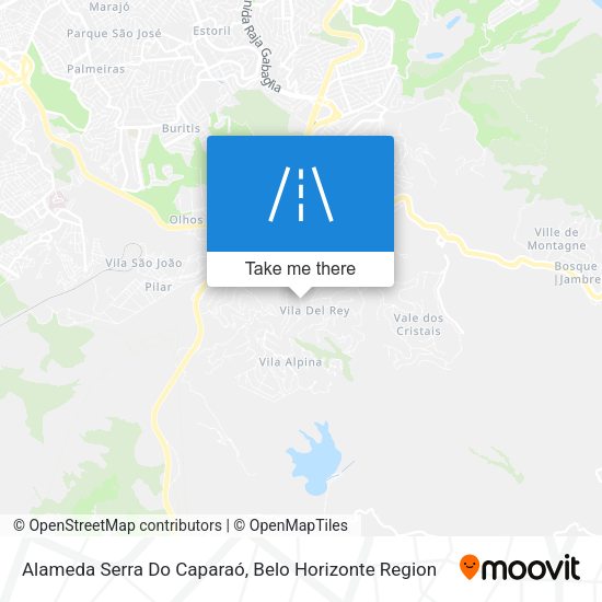 Alameda Serra Do Caparaó map