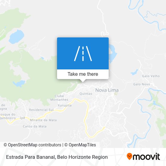Estrada Para Bananal map