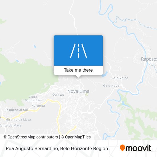 Rua Augusto Bernardino map