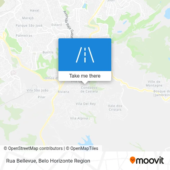 Rua Bellevue map
