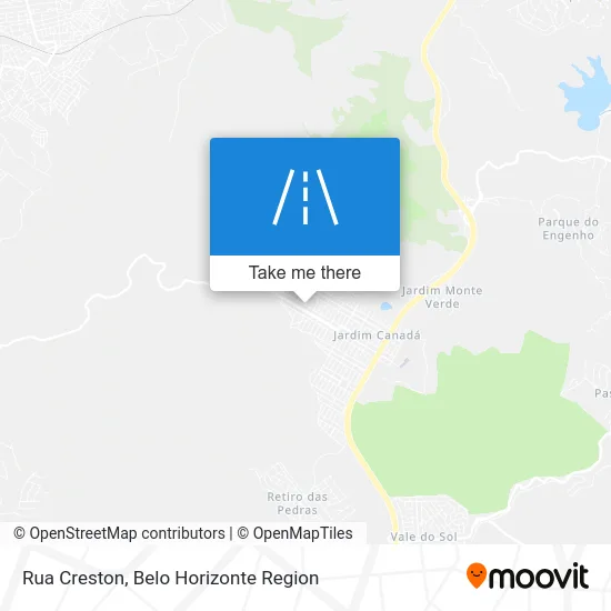 Rua Creston map