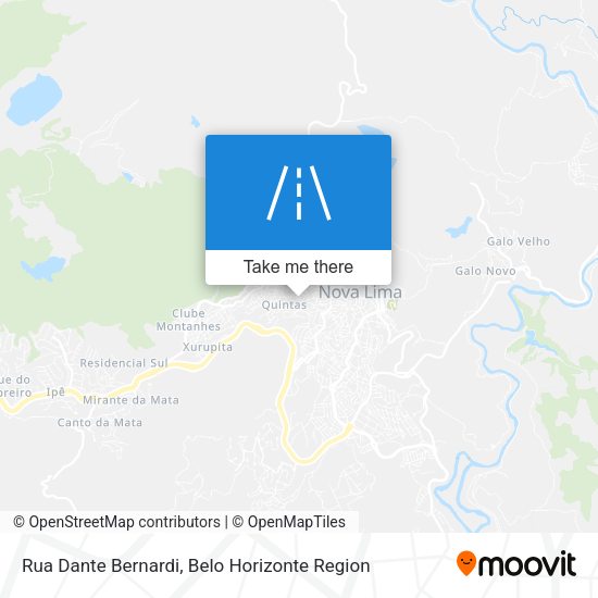 Rua Dante Bernardi map