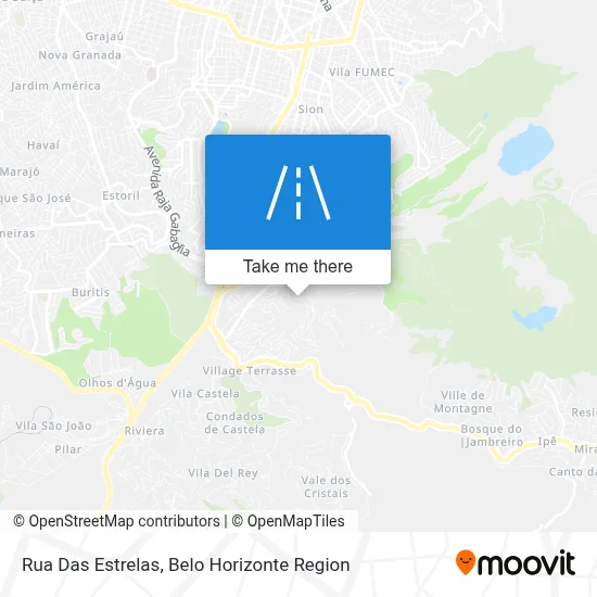 Rua Das Estrelas map