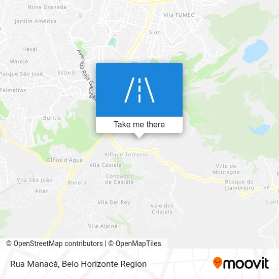 Rua Manacá map