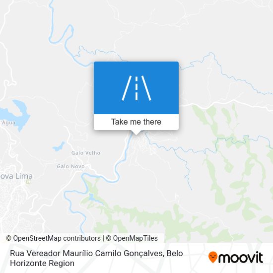 Rua Vereador Maurílio Camilo Gonçalves map