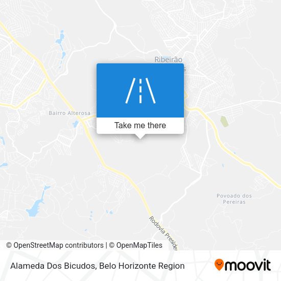 Alameda Dos Bicudos map