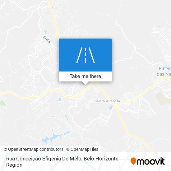 Mapa Rua Conceição Efigênia De Melo