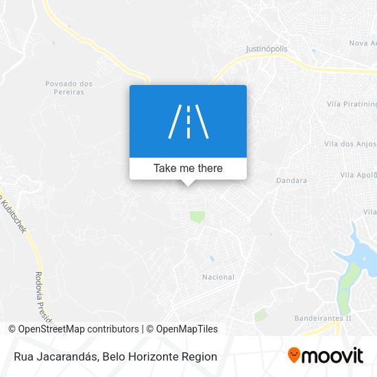 Rua Jacarandás map