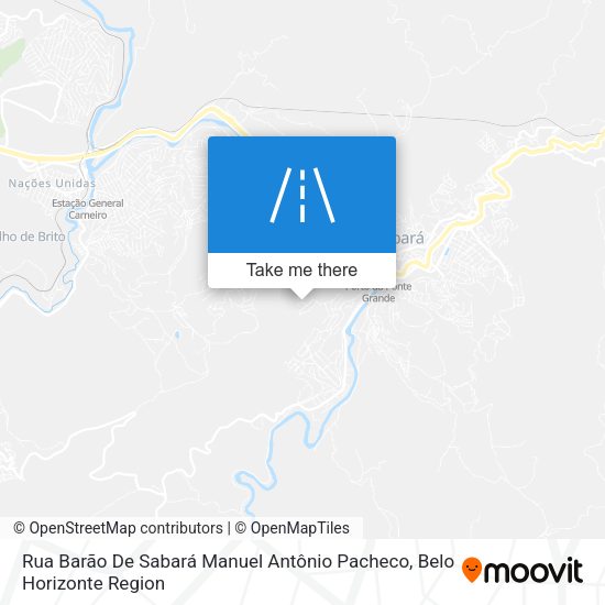 Rua Barão De Sabará Manuel Antônio Pacheco map