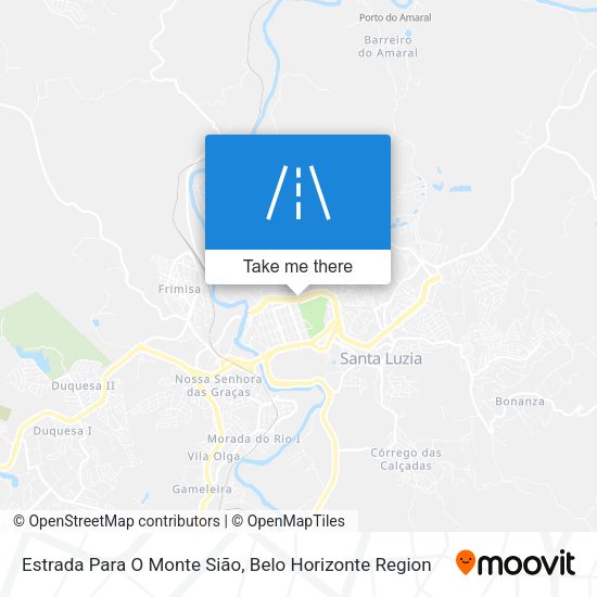 Estrada Para O Monte Sião map