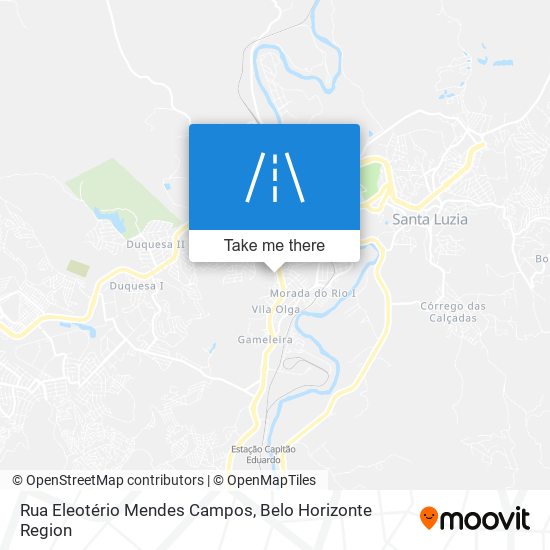 Mapa Rua Eleotério Mendes Campos