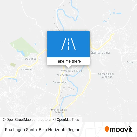 Rua Lagoa Santa map