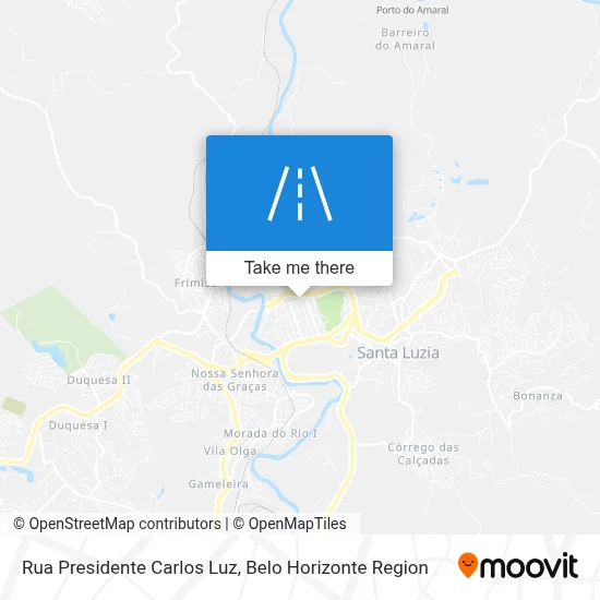 Rua Presidente Carlos Luz map
