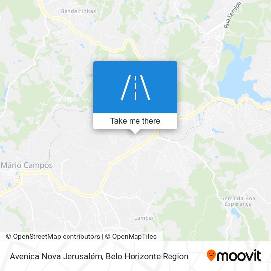 Avenida Nova Jerusalém map