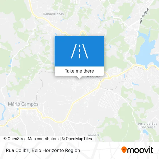 Rua Colibri map