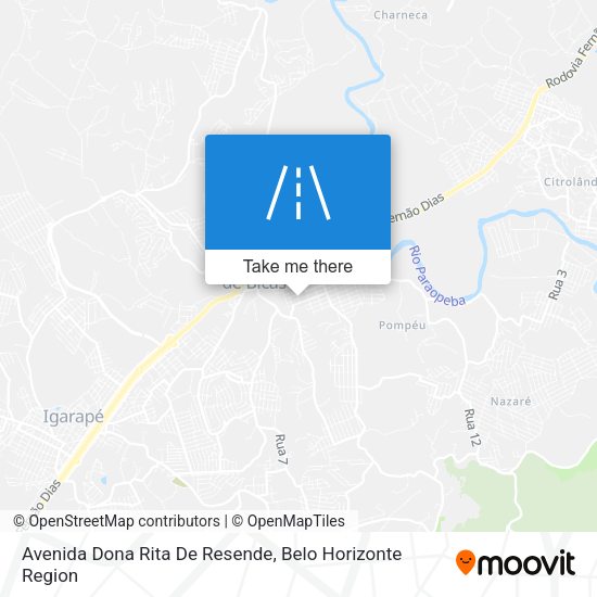 Avenida Dona Rita De Resende map