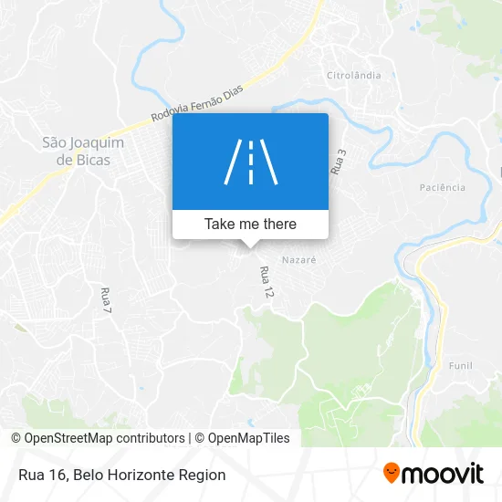 Rua 16 map