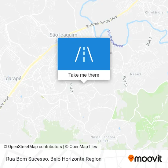Rua Bom Sucesso map