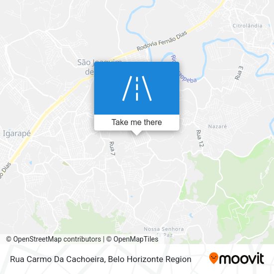 Rua Carmo Da Cachoeira map
