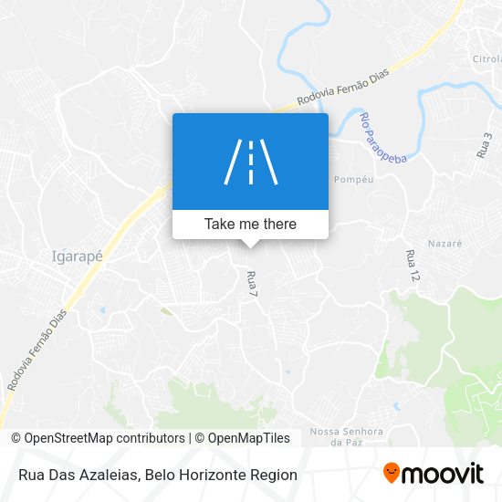 Rua Das Azaleias map