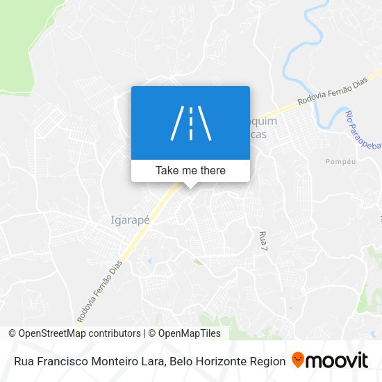 Rua Francisco Monteiro Lara map
