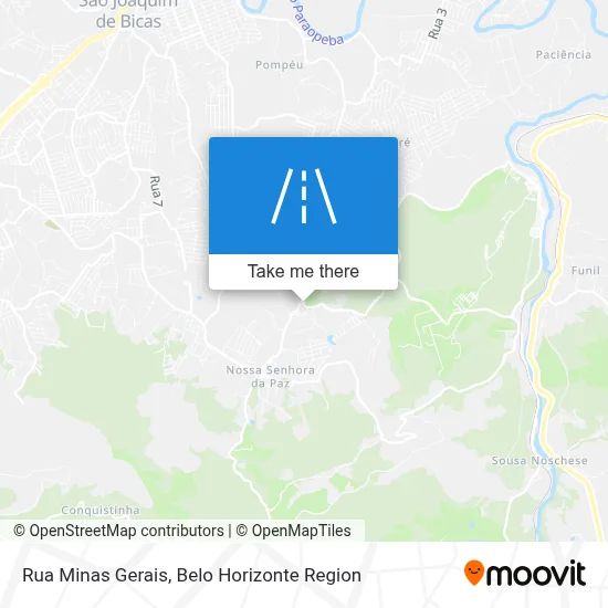 Rua Minas Gerais map