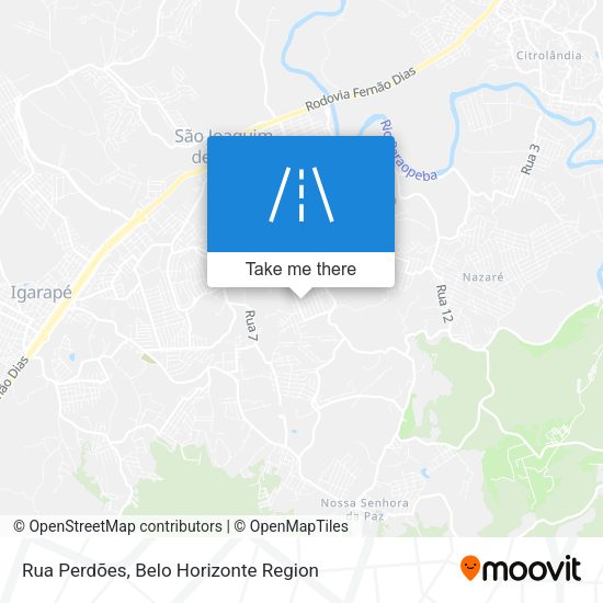 Rua Perdões map