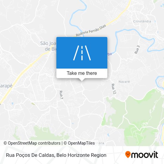 Rua Poços De Caldas map