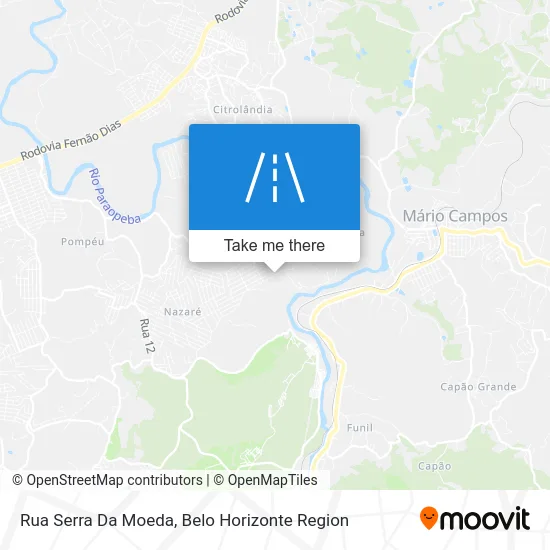 Rua Serra Da Moeda map
