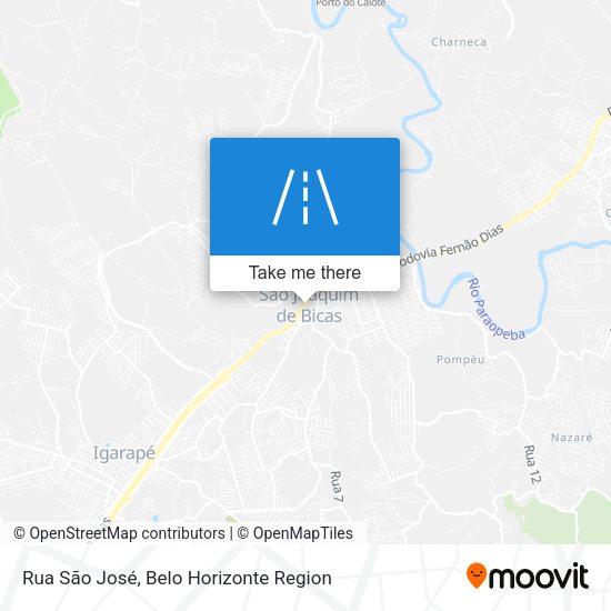 Rua São José map