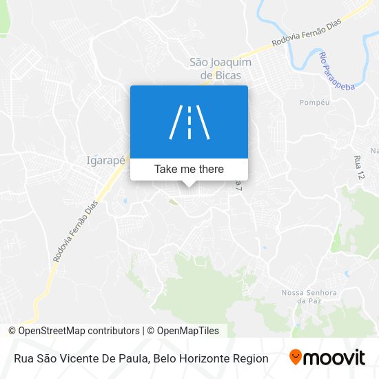 Rua São Vicente De Paula map