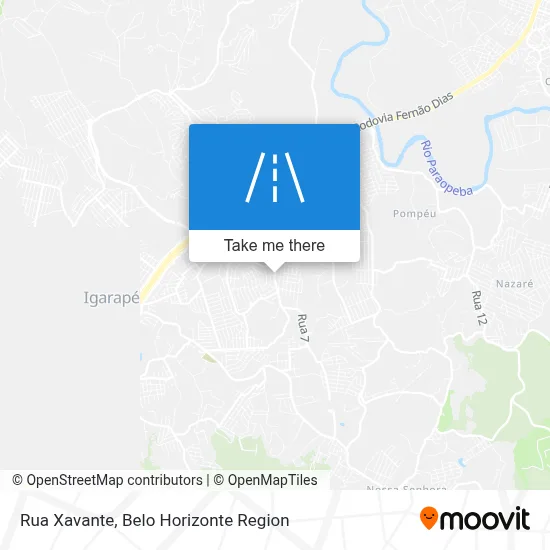 Rua Xavante map