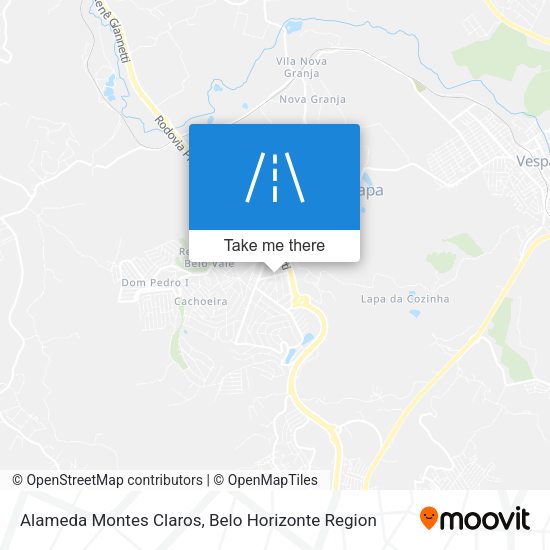 Alameda Montes Claros map