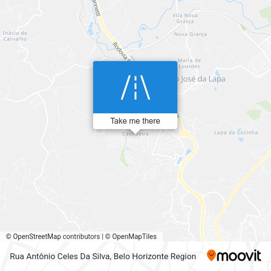 Rua Antônio Celes Da Silva map
