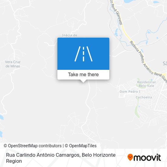 Rua Carlindo Antônio Camargos map