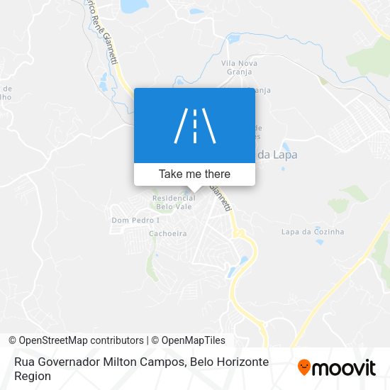 Rua Governador Milton Campos map