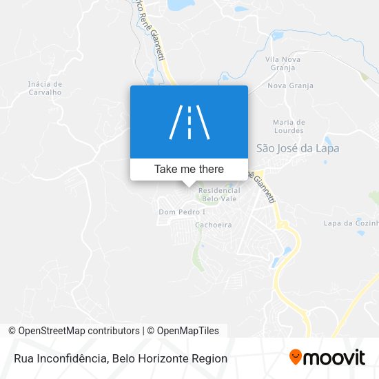 Rua Inconfidência map