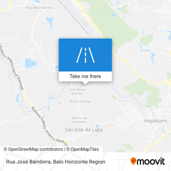 Rua José Bambirra map