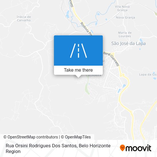 Rua Orsini Rodrigues Dos Santos map